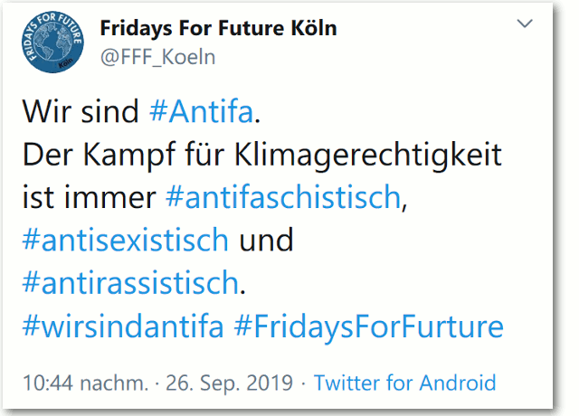 FFF: Wir sind Antifa